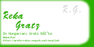 reka gratz business card